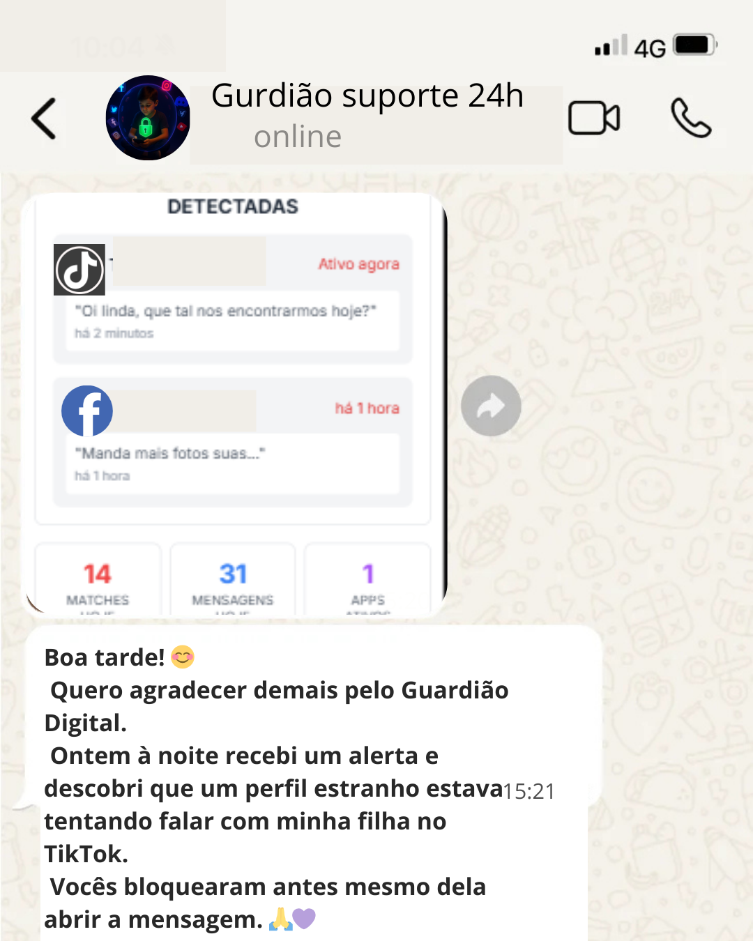 Depoimento WhatsApp 2